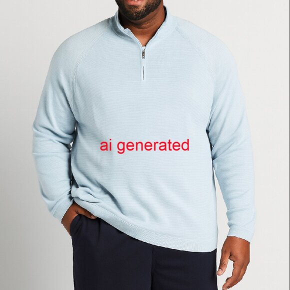 Tommy Bahama Mens Relax Fit 1/4 Zip Pullover Oversize Top Size XL/TG - Picture 2 of 6